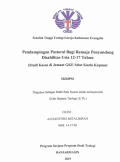 Pendampingan Pastoral Bagi Remaja Penyandang Disabilitas Usia 12-17 Tahun (Studi kasus Di Jemaat GKE Selat Kuala Kapuas)