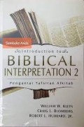 Introduction to Biblical Interpretation 2: Pengantar Tafsiran Alkitab