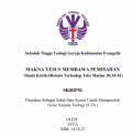 Makna Yesus Membawa Pemisahan (Studi Kritik-Historis Terhadap Teks Matius 10:34-42)
