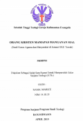 Orang Kristen Mamapas Manganan Sial (Studi Kasus Agama Dan Masyarakat di Jemaat GKE Tewah)