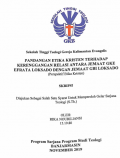 Pandangan Etika Kristen TerhadapKerenggangan Relasi Antara Jemaat GKE Efrata Loksado Dengan Jemaat GBI Loksado (Perspektif Etika Kristen)