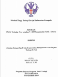 Air Bah (Tafsir Terhadap Teks Kejadian 7:1-24 Menggunakan Kritik Historis)