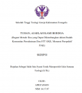 Tuhan, Ajarlah Kami Berdoa (Ragam Metode Doa Yang Dapat Dikembangkan Dalam Ibadah Komunitas Persekutuan Doa STT GKE, Menurut Perspektif PAK)