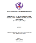 Hubungan LK3 Dengan GKE Dalam Membangun Toleransi Antar Umat Beragama (Sudut Pandang Islamologi)