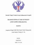 Sejarah Jemaat GKE Sungkup (1925 Sampai Sekarang)